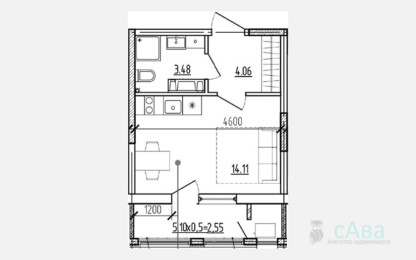<span>Продается студия,</span><span>21.65 м², 3/9 этаж </span> фото 0