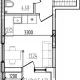 студия, 21.48 м², 1/9 этаж фото 0