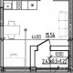 студия, 22.94 м², 7/9 этаж фото 0