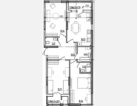 4-комн. квартира, 83.49 м², 1/9 этаж фото 0