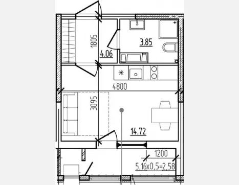 4-комн. квартира, 82.67 м², 8/9 этаж фото 4