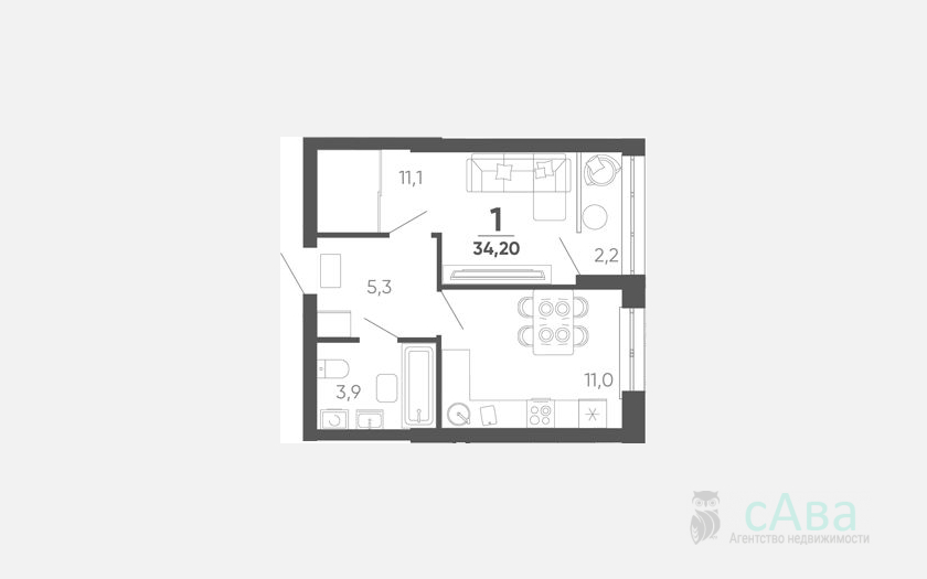 <span>Продается 1-комн. квартира,</span><span>32 м², 24/24 этаж </span> фото 0