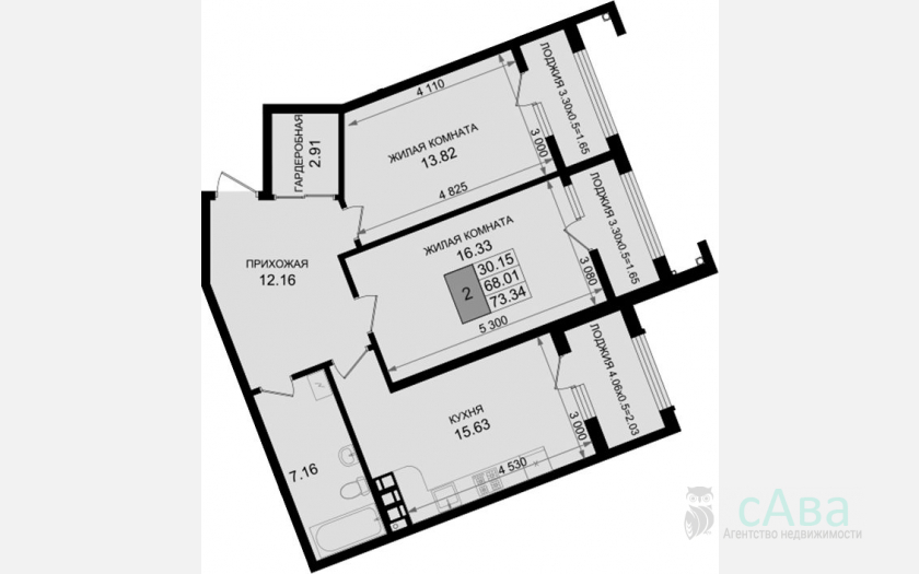 <span>Продается 1-комн. квартира,</span><span>43.66 м², 7/8 этаж </span> фото 9