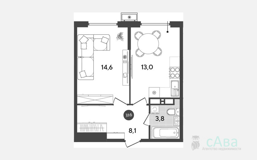 <span>Продается 1-комн. квартира,</span><span>39.50 м², 15/18 этаж </span> фото 0