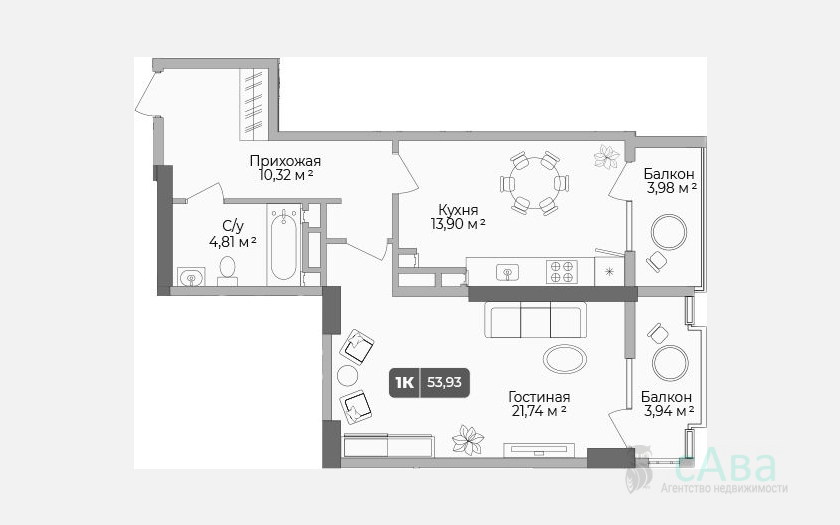 <span>Продается 1-комн. квартира,</span><span>51.56 м², 1/17 этаж </span> фото 0