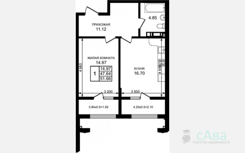 <span>Продается 1-комн. квартира,</span><span>47.64 м², 5/8 этаж </span> фото 0