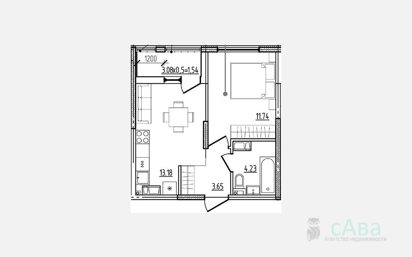 <span>Продается 1-комн. квартира,</span><span>32.80 м², 2/9 этаж </span> фото 0