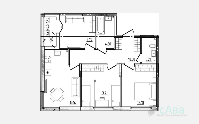 <span>Продается 3-комн. квартира,</span><span>69.70 м², 1/9 этаж </span> фото 0
