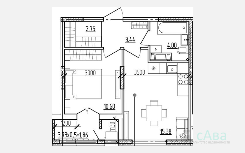 <span>Продается 2-комн. квартира,</span><span>36.17 м², 2/9 этаж </span> фото 0