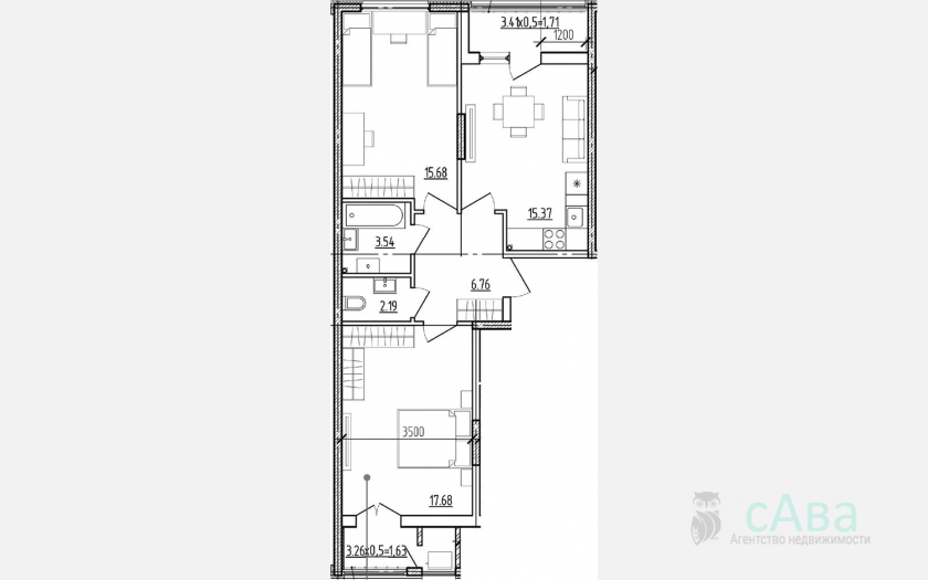<span>Продается 2-комн. квартира,</span><span>61.22 м², 2/9 этаж </span> фото 0