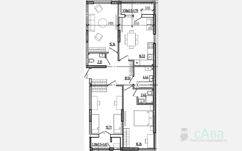 <span>Продается 4-комн. квартира,</span><span>83.49 м², 1/9 этаж </span> фото 0