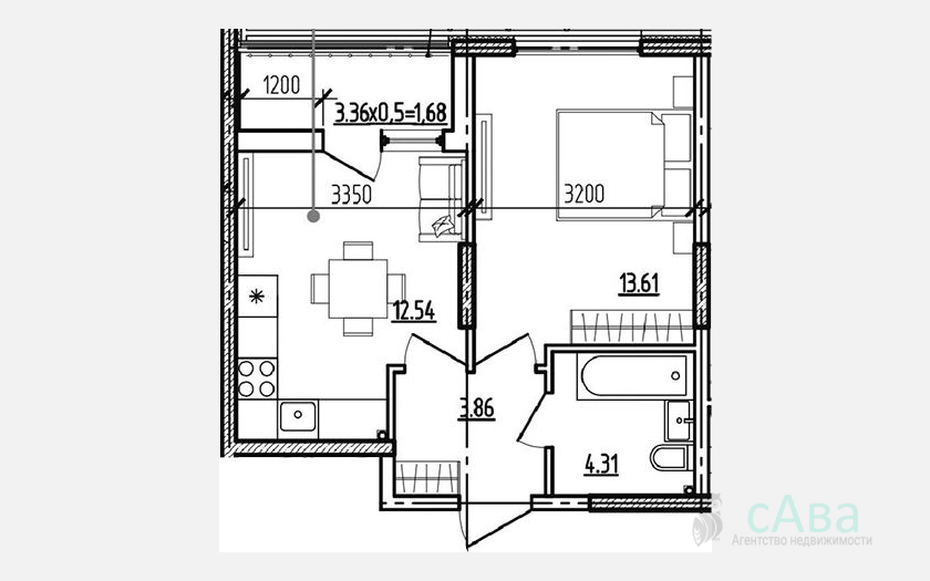 <span>Продается 1-комн. квартира,</span><span>34.32 м², 1/9 этаж </span> фото 0