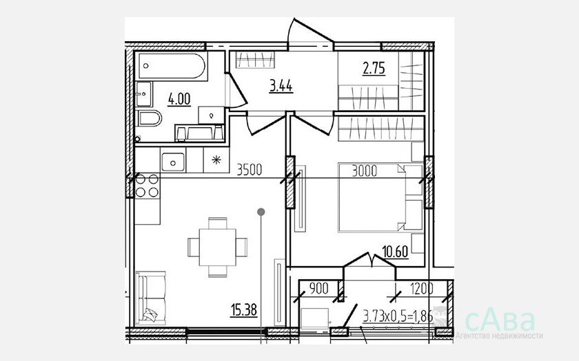 <span>Продается 2-комн. квартира,</span><span>36.17 м², 2/9 этаж </span> фото 0