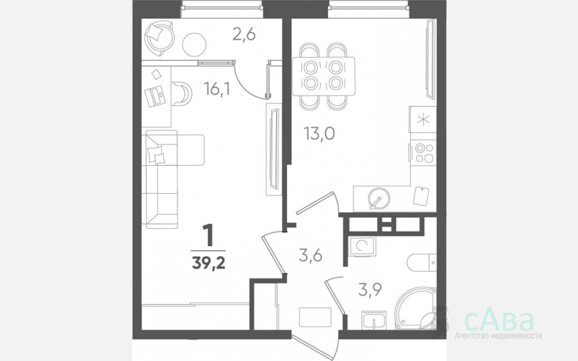 <span>Продается 1-комн. квартира,</span><span>36.60 м², 6/18 этаж </span> фото 0
