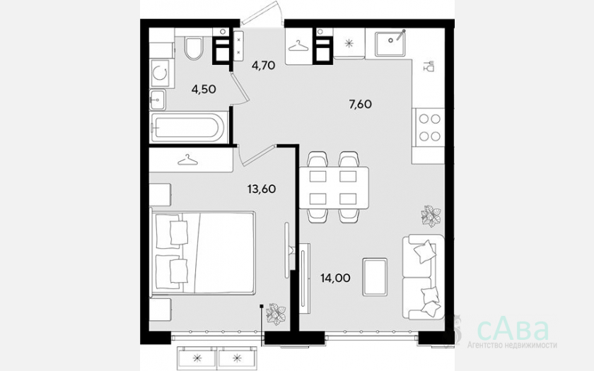 <span>Продается 2-комн. квартира,</span><span>44.40 м², 5/9 этаж </span> фото 0