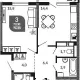 3-комн. квартира, 73.50 м², 20/23 этаж фото 0