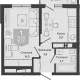 1-комн. квартира, 30.70 м², 23/24 этаж фото 0