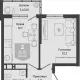 2-комн. квартира, 45.80 м², 14/24 этаж фото 0