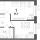 1-комн. квартира, 35.90 м², 1/15 этаж фото 0