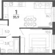 1-комн. квартира, 35.90 м², 1/15 этаж фото 0