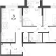 3-комн. квартира, 90.60 м², 3/24 этаж фото 0