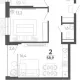 2-комн. квартира, 56.30 м², 2/15 этаж фото 0