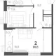2-комн. квартира, 56 м², 15/15 этаж фото 0