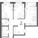 3-комн. квартира, 82.70 м², 14/15 этаж фото 0