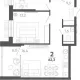 2-комн. квартира, 56.30 м², 13/15 этаж фото 0