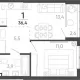 1-комн. квартира, 35.10 м², 22/24 этаж фото 0