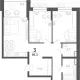 3-комн. квартира, 82.70 м², 6/15 этаж фото 0