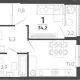 1-комн. квартира, 33.10 м², 24/24 этаж фото 0