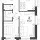 2-комн. квартира, 56.27 м², 21/24 этаж фото 0