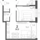 2-комн. квартира, 56.50 м², 8/15 этаж фото 0