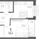 1-комн. квартира, 32.60 м², 9/15 этаж фото 0