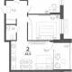 2-комн. квартира, 56.50 м², 11/15 этаж фото 0