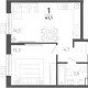 1-комн. квартира, 41.10 м², 12/15 этаж фото 0
