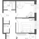 2-комн. квартира, 56.50 м², 12/15 этаж фото 0