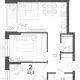 2-комн. квартира, 49.70 м², 13/15 этаж фото 0