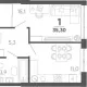 1-комн. квартира, 35.30 м², 7/24 этаж фото 0