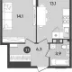 3-комн. квартира, 63.90 м², 7/9 этаж фото 2