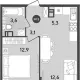 2-комн. квартира, 37.50 м², 8/18 этаж фото 0