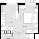1-комн. квартира, 37.40 м², 9/18 этаж фото 0