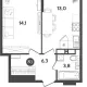 3-комн. квартира, 56.10 м², 8/18 этаж фото 4