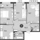 3-комн. квартира, 68.10 м², 8/9 этаж фото 0