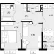 3-комн. квартира, 57.30 м², 6/9 этаж фото 0