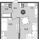 3-комн. квартира, 63.90 м², 9/9 этаж фото 1