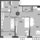 3-комн. квартира, 63.90 м², 9/9 этаж фото 0