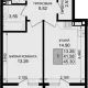 1-комн. квартира, 41.58 м², 2/8 этаж фото 0