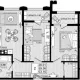 1-комн. квартира, 46.91 м², 2/8 этаж фото 3